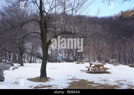 A Lonely cold Area on the mountains Stock Photo