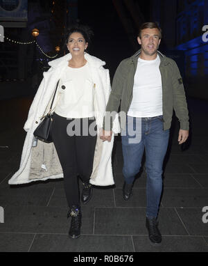 Celebrities out and about in London  Featuring: Cara De La Hoyde Nathan Massey Where: London, United Kingdom When: 02 Oct 2018 Credit: WENN.com Stock Photo