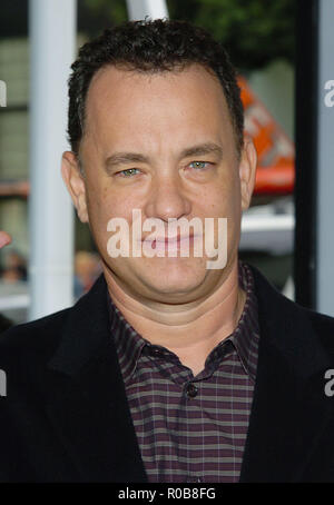 Tom Hanks arriving at the Polar Express Premiere at The Grauman Chinese Theatre in Los Angeles. 11/07/2004. 10-HanksTom106 Red Carpet Event, Vertical, USA, Film Industry, Celebrities,  Photography, Bestof, Arts Culture and Entertainment, Topix Celebrities fashion /  Vertical, Best of, Event in Hollywood Life - California,  Red Carpet and backstage, USA, Film Industry, Celebrities,  movie celebrities, TV celebrities, Music celebrities, Photography, Bestof, Arts Culture and Entertainment,  Topix, headshot, vertical, one person,, from the year , 2004, inquiry tsuni@Gamma-USA.com Stock Photo