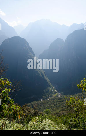 Urubamba river valley, Andes Mountains, near Machu Pichu, Peru Stock Photo