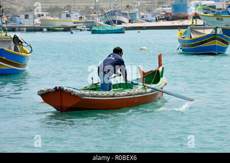 Around Malta - Ferry boat for hire, Valletta Stock Photo