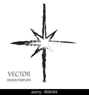 Vector Star . Retro Star . Star Background . Black Star . Star Sign . Star Symbol . Star Logo . Star Icon . Stock Vector
