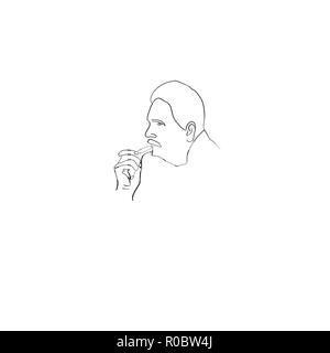 Allama Iqbal sketch Hand drawn illustration Stock Photo  Alamy