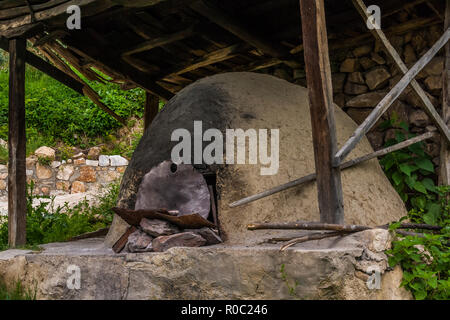 Traditional turkish wood fired stone brick oven and pita or pide bread  dough. This stone oven for Turkish pide or pita bread. Also known as Tandir  Stock Photo - Alamy