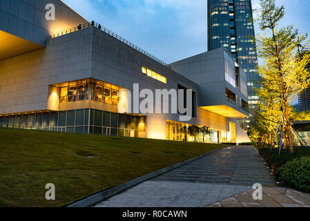 Sea World Culture and Arts Centre, V&A Museum and Design Society building in Shenzhen, China Stock Photo