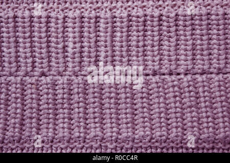 Pink knitting wool texture background. Stock Photo