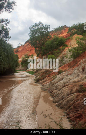 fairytale stream, river through sand stone mui ne vietnam Stock Photo