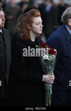 Filming of season 3 of Netflix show 'The Crown'. Tobias Menzies plays Prince Philip visiting the 1966 Aberfan disaster when 144 people died. 'The Crown' have decided to recreate the disaster for the series.  Featuring: Atmosphere Where: Brecon Beacons, United Kingdom When: 03 Oct 2018 Credit: WENN.com Stock Photo