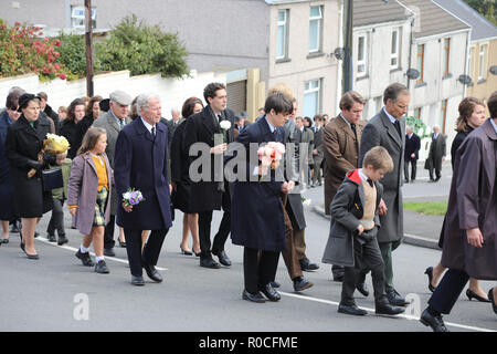 Filming of season 3 of Netflix show 'The Crown'. Tobias Menzies plays Prince Philip visiting the 1966 Aberfan disaster when 144 people died. 'The Crown' have decided to recreate the disaster for the series.  Featuring: Atmosphere Where: Brecon Beacons, United Kingdom When: 03 Oct 2018 Credit: WENN.com Stock Photo