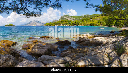 Croatia - The coast of Peliesac peninsula near Zuliana village Stock Photo