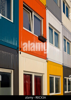cargo container flat to solve housing problem Stock Photo
