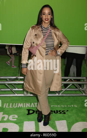 Dascha Polanco attends 'Dr. Seuss' The Grinch' New York premiere at