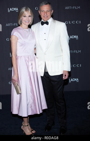 Los Angeles, USA. 3rd Nov, 2018. LACMA trustee Willow Bay (L) and Chairman and Chief Executive Officer of The Walt Disney Company Bob Iger attend the 2018 LACMA Art   Film Gala at LACMA on November 3, 2018 in Los Angeles, California. Credit: The Photo Access/Alamy Live News Stock Photo