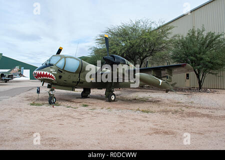 OV-1C Mohawk, Pima Air & Space Museum. Tucson Arizona. USA Stock Photo