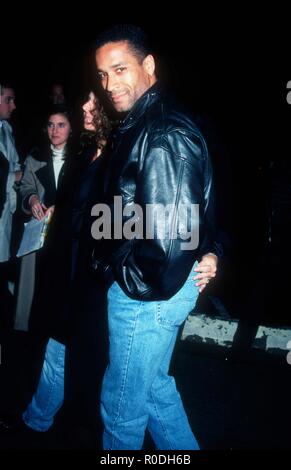 WESTWOOD, CA - DECEMBER 7: Actor Phil Morris attends the Orion Pictures' 'Love Field' Premiere on December 7, 1992 at Mann Plaza Theatre In Westwood, California. Photo by Barry King/Alamy Stock Photo Stock Photo