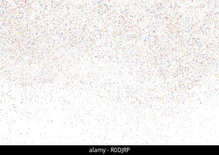 Abstract explosion of confetti. Colored stains and blots. Colorful grainy texture isolated on white background.  Vector illustration,eps 10. Stock Vector