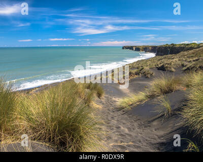 Beach and Dunes near Mt. Egmond, North Island New Zealand Stock Photo