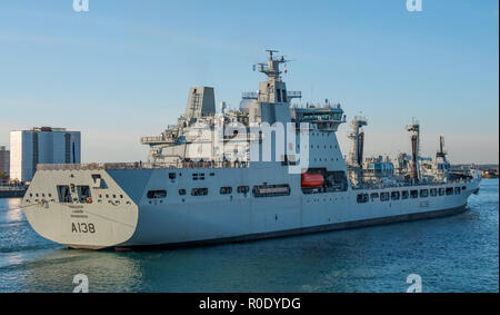 RFA Tidesurge, a new British Royal Fleet Auxiliary naval replenishment ...