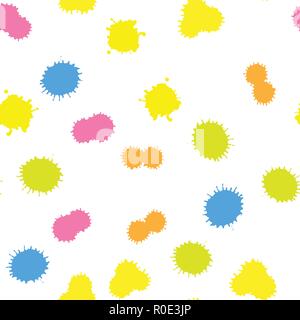 illustration. Background of multi-colored blots of ink Stock Vector
