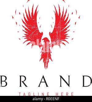Phoenix Red vector logo Stock Vector