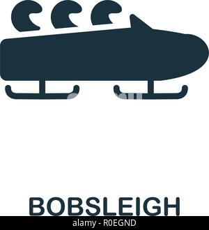 Bobsleigh icon. Premium style design from winter sports collection. UX and UI. Pixel perfect bobsleigh icon for web design, apps, software, printing u Stock Vector