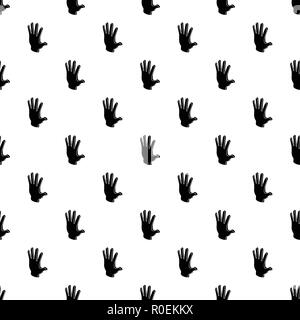 Election greeting hand pattern vector seamless Stock Vector