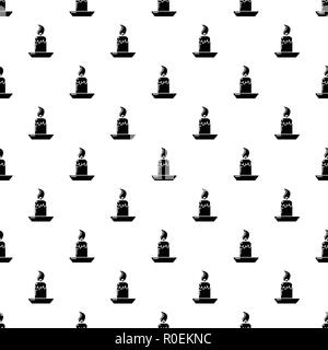 Candle pattern vector seamless Stock Vector