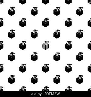 Election box pattern vector seamless Stock Vector