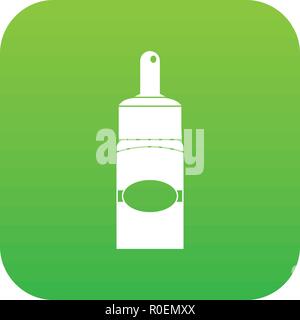 Medical drops icon digital green Stock Vector