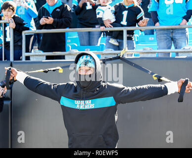 Carolina Panthers vs. Tampa Bay Buccaneers. Fans support on NFL Game.  Silhouette of supporters, big screen with two rivals in background Stock  Photo - Alamy