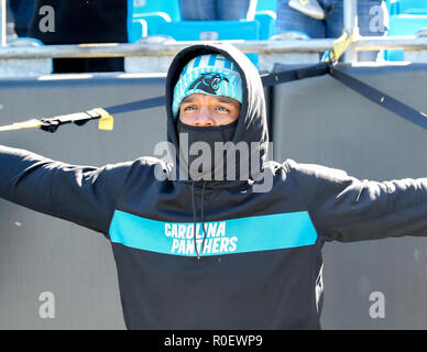 Carolina Panthers vs. Tampa Bay Buccaneers. Fans support on NFL Game.  Silhouette of supporters, big screen with two rivals in background Stock  Photo - Alamy