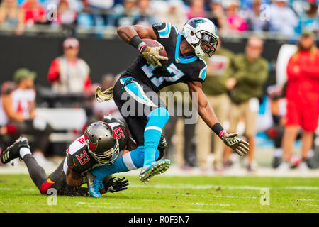 Carolina Panthers defensive tackle Bravvion Roy (93) looks on during an NFL  football game against the Minnesota Vikings, Sunday, Oct. 17, 2021, in  Charlotte, N.C. (AP Photo/Jacob Kupferman Stock Photo - Alamy