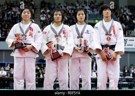 Chiba Japan. 4th Nov 2018. L to R Wakana Koga Sana