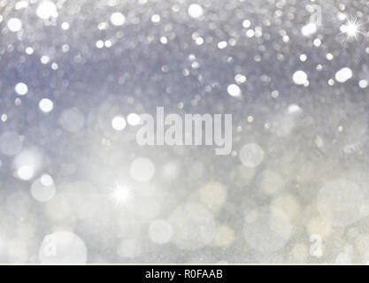 christmas lights defocused background Stock Photo
