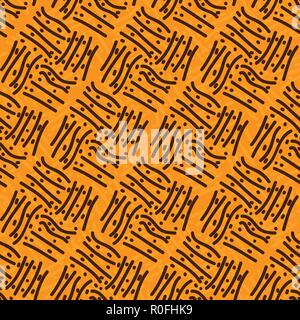 Seamless repeating background of lines and dots. Stock Vector