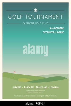 Local golf tournament poster