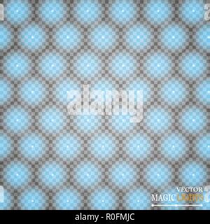 Halftone pattern vector.blue the circles to the background squares. Stock Vector