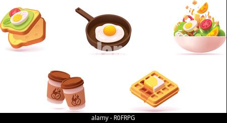 Breakfast Icon Set Stock Vector Image & Art - Alamy