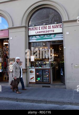 Lampredotto Sandwich Shop in Florence Stock Photo