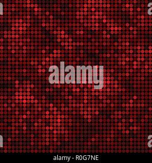 abstract vector colored round dots background - red Stock Vector