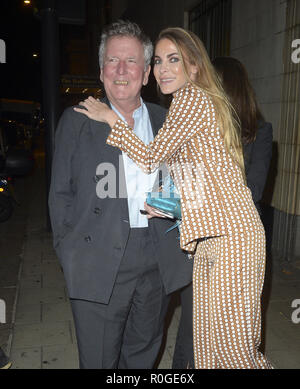 Victoria Baker Harber departs from hot spot China Tang with her partner after enjoying a family dinner with her parents  Featuring: Victoria Baker Harber Where: London, United Kingdom When: 04 Oct 2018 Credit: WENN.com Stock Photo