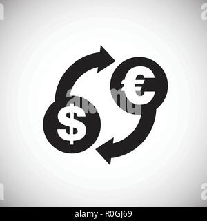Conversion on white background Stock Vector