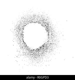 Grainy abstract texture of  frame is isolated on a white background. Spot design element. Distress overlay textured. Vector illustration,eps 10. Stock Vector
