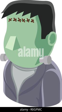 Monster Man Avatar People Icon Stock Vector