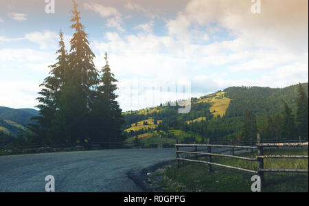 Karpaty is picturesque place on Bucovina in Romania. Stock Photo