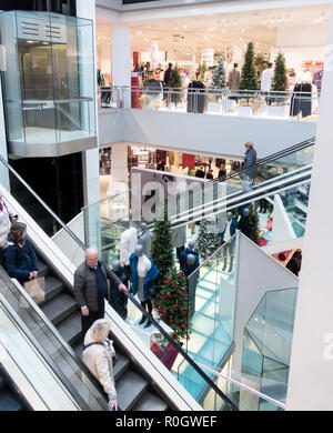 M&S/Marks & Spencer store in Eldon square shopping mall, Newcastle upon Tyne, England. UK Stock Photo