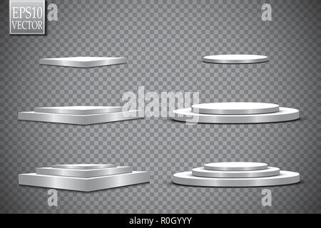 Vector Spotlights. Scene. Light Effects. Stock Vector
