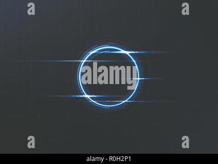 Technological intelligent interface connection abstract template background vector design Stock Vector