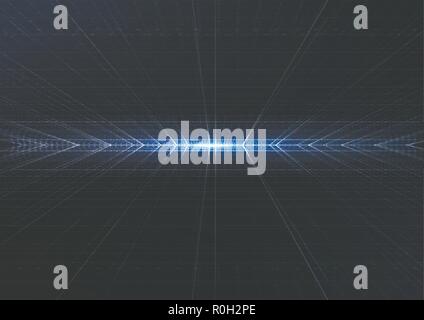 Technological intelligent metric system abstract background template vector design Stock Vector