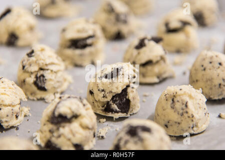 Cookies ice cream Homemade. Stock Photo